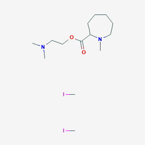 molecular formula C14H30I2N2O2 B4879980 2-(Dimethylamino)ethyl 1-methylazepane-2-carboxylate;iodomethane 