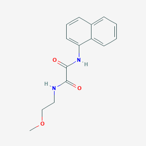 molecular formula C15H16N2O3 B4880107 N-(2-methoxyethyl)-N'-naphthalen-1-yloxamide 
