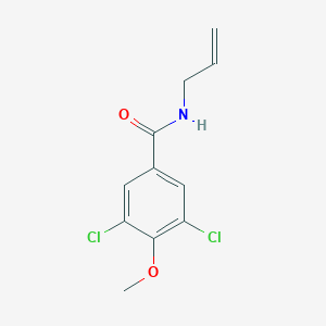 molecular formula C11H11Cl2NO2 B4880150 3,5-dichloro-4-methoxy-N-prop-2-enylbenzamide 