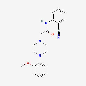 molecular formula C20H22N4O2 B4880244 N-(2-cyanophenyl)-2-[4-(2-methoxyphenyl)piperazin-1-yl]acetamide 