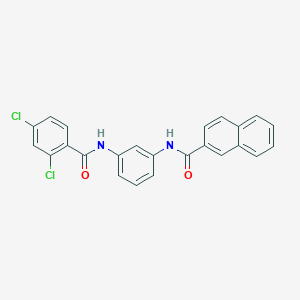 molecular formula C24H16Cl2N2O2 B4880247 N-[3-[(2,4-dichlorobenzoyl)amino]phenyl]naphthalene-2-carboxamide 
