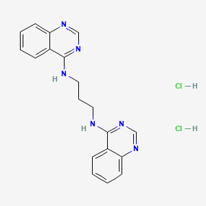 molecular formula C19H20Cl2N6 B4880263 N,N'-di(quinazolin-4-yl)propane-1,3-diamine;dihydrochloride 