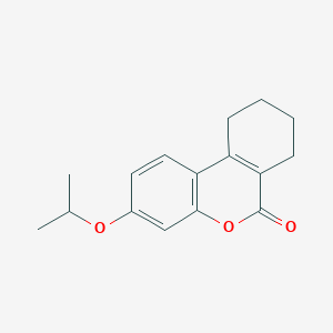 molecular formula C16H18O3 B4880741 3-(PROPAN-2-YLOXY)-6H,7H,8H,9H,10H-CYCLOHEXA[C]CHROMEN-6-ONE 