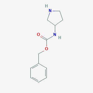 molecular formula C12H16N2O2 B048808 3-N-Cbz-aminopyrrolidine CAS No. 115551-46-7