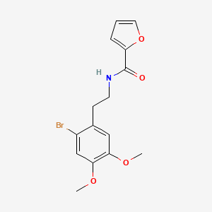 molecular formula C15H16BrNO4 B4880879 N-[2-(2-bromo-4,5-dimethoxyphenyl)ethyl]furan-2-carboxamide 