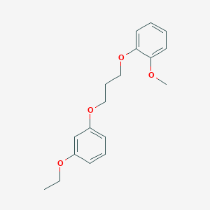 molecular formula C18H22O4 B4880996 1-Ethoxy-3-[3-(2-methoxyphenoxy)propoxy]benzene 