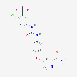 molecular formula C20H14ClF3N4O3 B048811 N-Desmethyl sorafenib CAS No. 284461-74-1