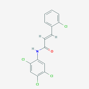 molecular formula C15H9Cl4NO B4881187 (E)-3-(2-CHLOROPHENYL)-N-(2,4,5-TRICHLOROPHENYL)-2-PROPENAMIDE 