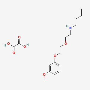 molecular formula C17H27NO7 B4881303 N-[2-[2-(3-methoxyphenoxy)ethoxy]ethyl]butan-1-amine;oxalic acid 