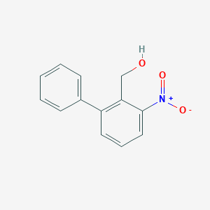 molecular formula C13H11NO3 B048817 2-HYDROXYMETHYL-3-NITROBIPHENYL CAS No. 124391-61-3