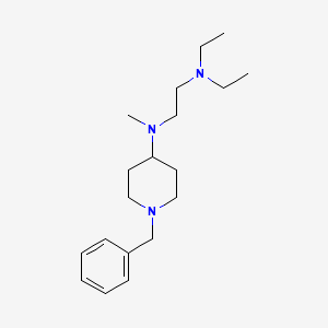 molecular formula C19H33N3 B4881792 N-(1-benzylpiperidin-4-yl)-N',N'-diethyl-N-methylethane-1,2-diamine 