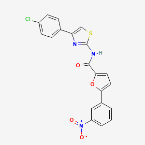 molecular formula C20H12ClN3O4S B4882050 N-[4-(4-chlorophenyl)-1,3-thiazol-2-yl]-5-(3-nitrophenyl)furan-2-carboxamide 