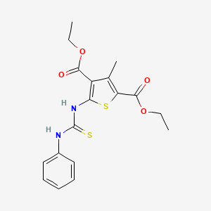 diethyl 5-[(anilinocarbonothioyl)amino]-3-methyl-2,4-thiophenedicarboxylate
