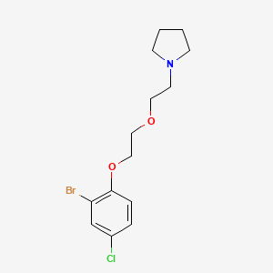 1-{2-[2-(2-bromo-4-chlorophenoxy)ethoxy]ethyl}pyrrolidine