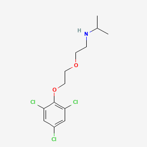 molecular formula C13H18Cl3NO2 B4882079 N-[2-[2-(2,4,6-trichlorophenoxy)ethoxy]ethyl]propan-2-amine 