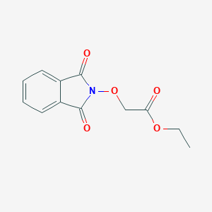 molecular formula C12H11NO5 B048821 (1,3-Dioxo-1,3-dihydro-isoindol-2-yloxy)-acetic acid ethyl ester CAS No. 5251-81-0
