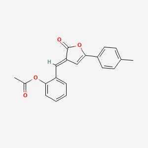2-{[5-(4-methylphenyl)-2-oxo-3(2H)-furanylidene]methyl}phenyl acetate