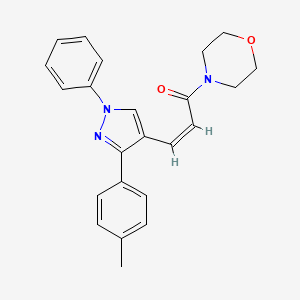 4-{3-[3-(4-methylphenyl)-1-phenyl-1H-pyrazol-4-yl]acryloyl}morpholine