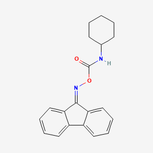 molecular formula C20H20N2O2 B4882181 9H-fluoren-9-one O-[(cyclohexylamino)carbonyl]oxime CAS No. 5548-89-0
