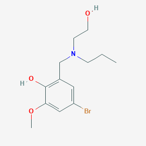 4-bromo-2-{[(2-hydroxyethyl)(propyl)amino]methyl}-6-methoxyphenol