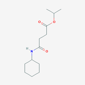 molecular formula C13H23NO3 B4882232 Propan-2-yl 4-(cyclohexylamino)-4-oxobutanoate 
