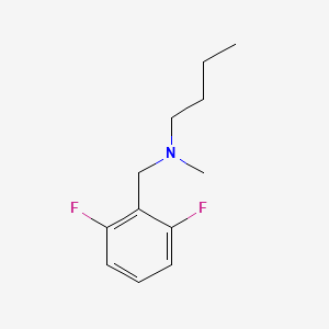molecular formula C12H17F2N B4882252 N-[(2,6-difluorophenyl)methyl]-N-methylbutan-1-amine 