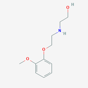molecular formula C11H17NO3 B4882378 2-[[2-(2-Methoxyphenoxy)ethyl]amino]ethanol 