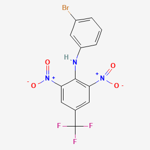 molecular formula C13H7BrF3N3O4 B4882662 N-(3-bromophenyl)-2,6-dinitro-4-(trifluoromethyl)aniline 