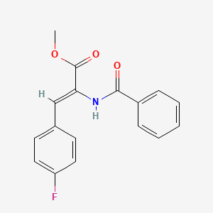 molecular formula C17H14FNO3 B4882741 Methyl (2Z)-3-(4-fluorophenyl)-2-(phenylformamido)prop-2-enoate 