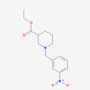 molecular formula C15H20N2O4 B4882841 Ethyl 1-[(3-nitrophenyl)methyl]piperidine-3-carboxylate 