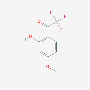 molecular formula C9H7F3O3 B048829 Ethanone, 2,2,2-trifluoro-1-(2-hydroxy-4-methoxyphenyl)- (9CI) CAS No. 123716-19-8