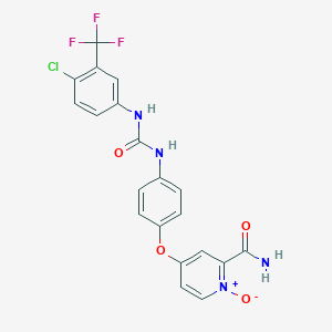 4-[4-[[4-Chloro-3-(trifluoromethyl)phenyl]carbamoylamino]phenoxy]-1-oxidopyridin-1-ium-2-carboxamide