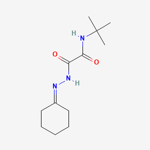 molecular formula C12H21N3O2 B4883048 N-TERT-BUTYL-1-(N'-CYCLOHEXYLIDENEHYDRAZINECARBONYL)FORMAMIDE 