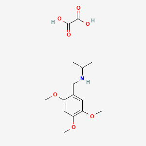 molecular formula C15H23NO7 B4883312 oxalic acid;N-[(2,4,5-trimethoxyphenyl)methyl]propan-2-amine 