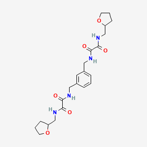 molecular formula C22H30N4O6 B4883519 N-{3-[({2-OXO-2-[(TETRAHYDRO-2-FURANYLMETHYL)AMINO]ACETYL}AMINO)METHYL]BENZYL}-N-(TETRAHYDRO-2-FURANYLMETHYL)ETHANEDIAMIDE 