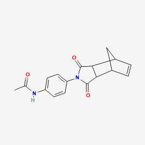 molecular formula C17H16N2O3 B4883572 N-(4-{3,5-DIOXO-4-AZATRICYCLO[5.2.1.0(2),?]DEC-8-EN-4-YL}PHENYL)ACETAMIDE 