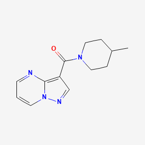 molecular formula C13H16N4O B4883629 (4-Methylpiperidin-1-yl)-pyrazolo[1,5-a]pyrimidin-3-ylmethanone 