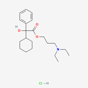 molecular formula C21H34ClNO3 B4883761 3-(diethylamino)propyl 2-cyclohexyl-2-hydroxy-2-phenylacetate hydrochloride 