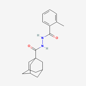 molecular formula C19H24N2O2 B4883775 N'-(2-methylbenzoyl)adamantane-1-carbohydrazide 