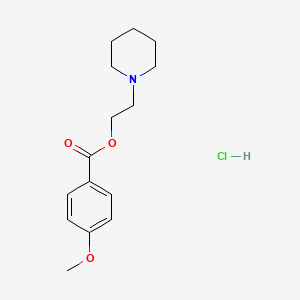 molecular formula C15H22ClNO3 B4883793 2-Piperidin-1-ylethyl 4-methoxybenzoate;hydrochloride 