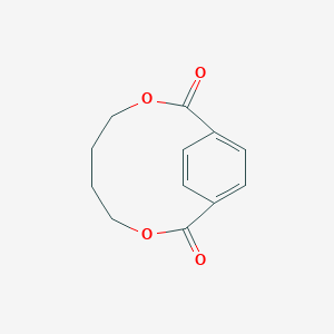 molecular formula C12H12O4 B048838 3,8-二氧杂双环[8.2.2]十四烷-1(12),10,13-三烯-2,9-二酮 CAS No. 29278-69-1