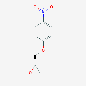 molecular formula C9H9NO4 B048839 环氧乙烷，2-[(4-硝基苯氧基)甲基]-，(2S)- CAS No. 125279-82-5
