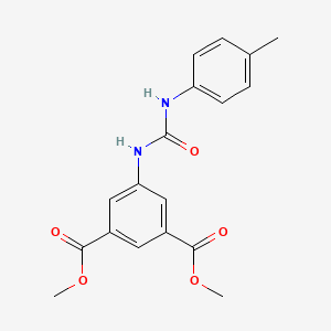 molecular formula C18H18N2O5 B4884174 DIMETHYL 5-[(4-TOLUIDINOCARBONYL)AMINO]ISOPHTHALATE 