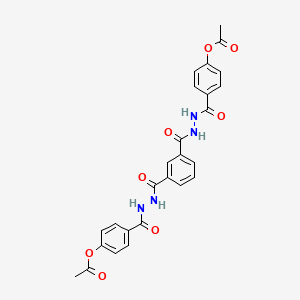 molecular formula C26H22N4O8 B4884579 Benzene-1,3-diylbis(carbonylhydrazine-2,1-diylcarbonylbenzene-4,1-diyl) diacetate 
