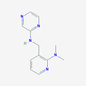 molecular formula C12H15N5 B4884701 N-[[2-(dimethylamino)pyridin-3-yl]methyl]pyrazin-2-amine 