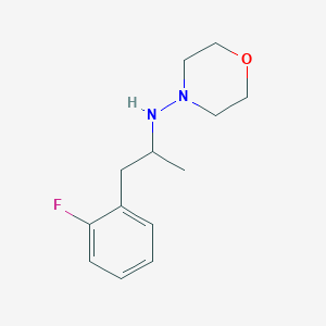 molecular formula C13H19FN2O B4884905 N-[2-(2-fluorophenyl)-1-methylethyl]-4-morpholinamine 