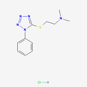 molecular formula C11H16ClN5S B4884921 N,N-dimethyl-2-(1-phenyltetrazol-5-yl)sulfanylethanamine;hydrochloride 