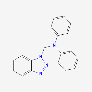molecular formula C19H16N4 B4885039 N-(1H-1,2,3-Benzotriazol-1-ylmethyl)-N-phenylaniline CAS No. 15497-48-0