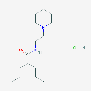 molecular formula C15H31ClN2O B4885180 N-(2-piperidin-1-ylethyl)-2-propylpentanamide;hydrochloride 