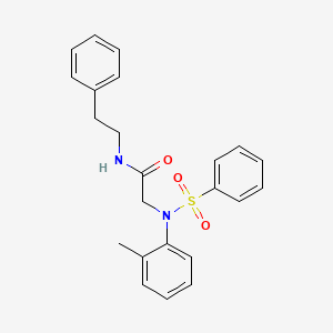 molecular formula C23H24N2O3S B4885187 N~2~-(2-methylphenyl)-N-(2-phenylethyl)-N~2~-(phenylsulfonyl)glycinamide 